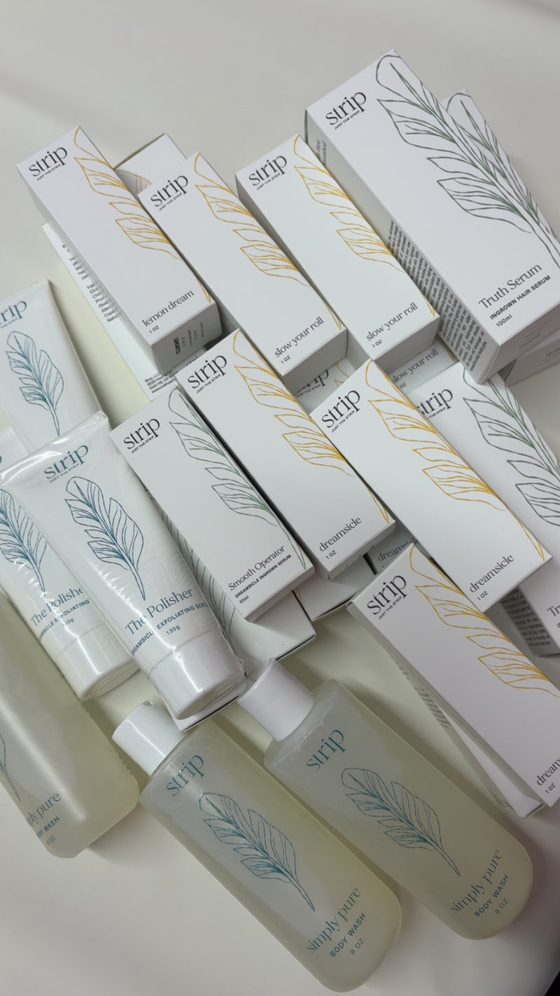 Aftercare products to keep the skin smooth and healthy after your wax.